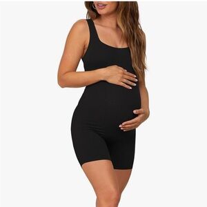Maternity shorts bodysuit